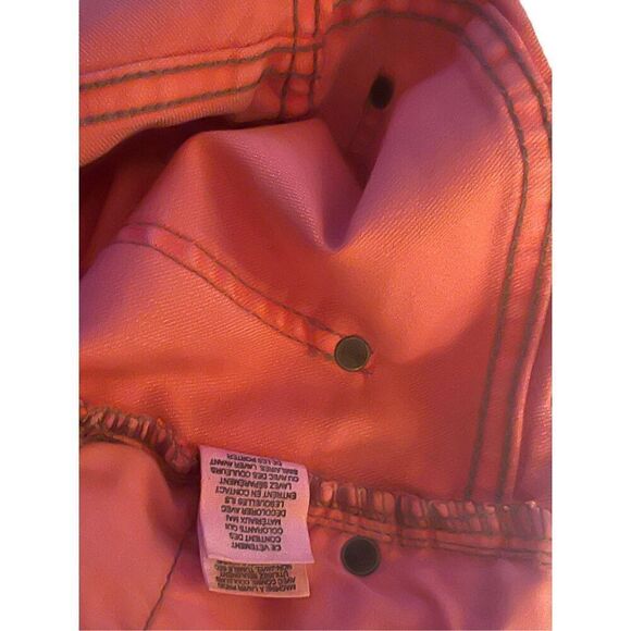 New Free People Women's Tangerine Orange Skinny Leg Cut Jeans Size 25 - Picture 4 of 16